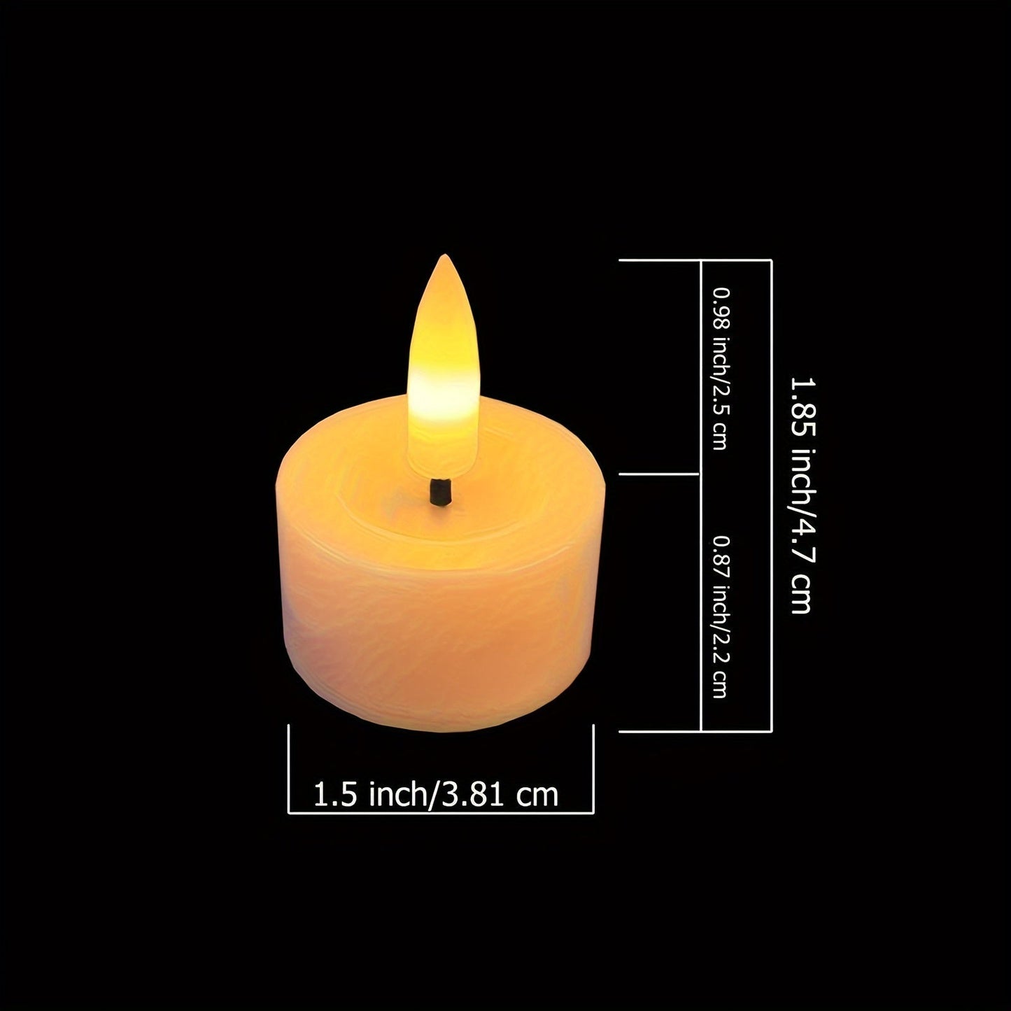 Theelichtjes Set van 6 met Afstandsbediening Flikkerend Sfeerlichtjes
