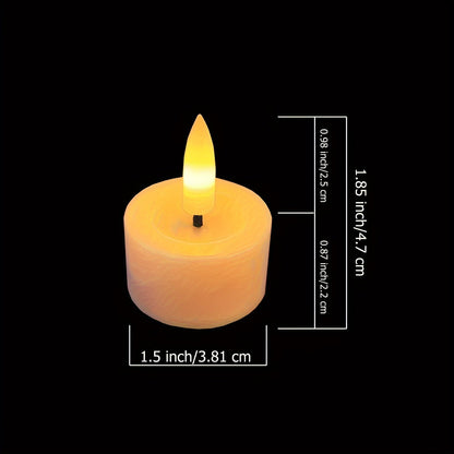Theelichtjes Set van 6 met Afstandsbediening Flikkerend Sfeerlichtjes