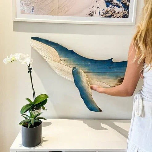Houten Zee Ornament voor Wanddecoratie Ocean Thema - Velinix