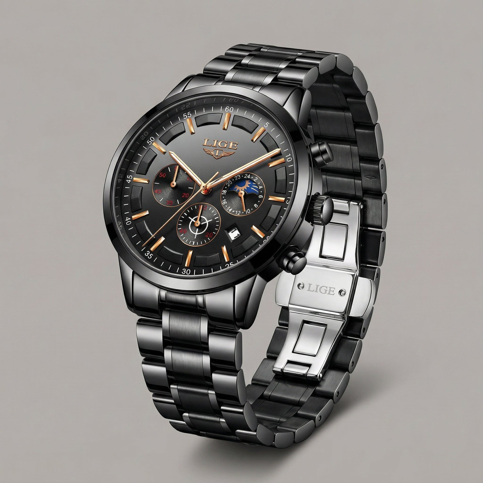Heren Horloge SteeleX - Robuust Staal met Mineraalglas en Waterdicht - Velinix