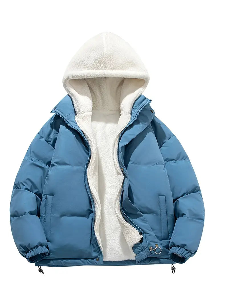 Fleece Winterjas met Capuchon Warm en Waterdicht - Velinix