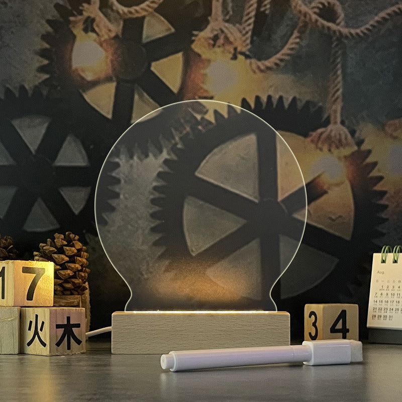 Nachtlampje Met Klei Bord Creatief Design