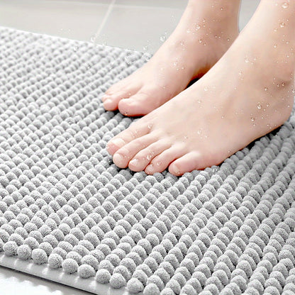 Zachte L-vormige Badmat Antislip met Pluche Opdruk