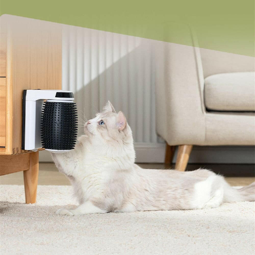 Automatische Kattenborstel Set met Wandbevestiging