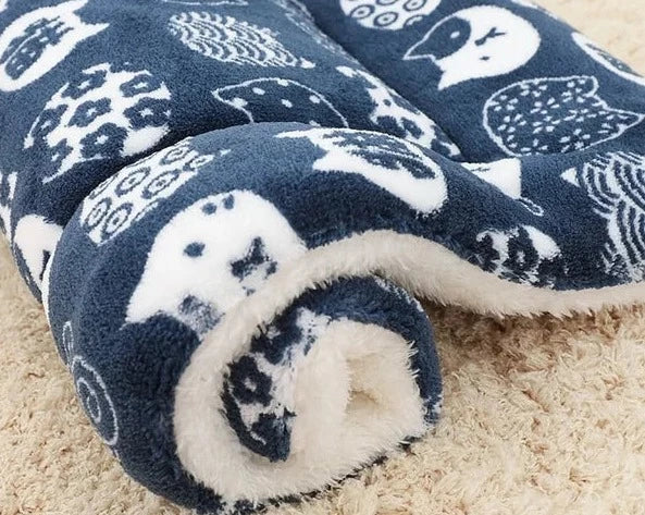 Zachte Kattendeken met Kattenprint - Hypoallergeen en Machinewasbaar