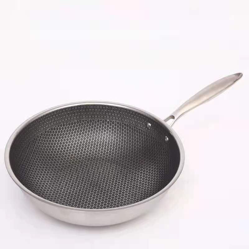 Anti-aanbak Koekenpan van RVS met Non-Stick Laag