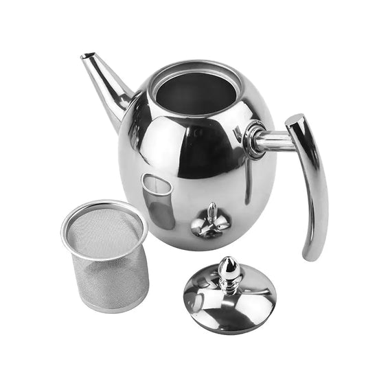 RVS Theepot met Zeef en Anti-lek Systeem - Velinix