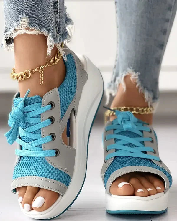 Variant image for TrendyMuffin™ – Dames Sandalen met Ultiem Comfort en Vetersluiting-25