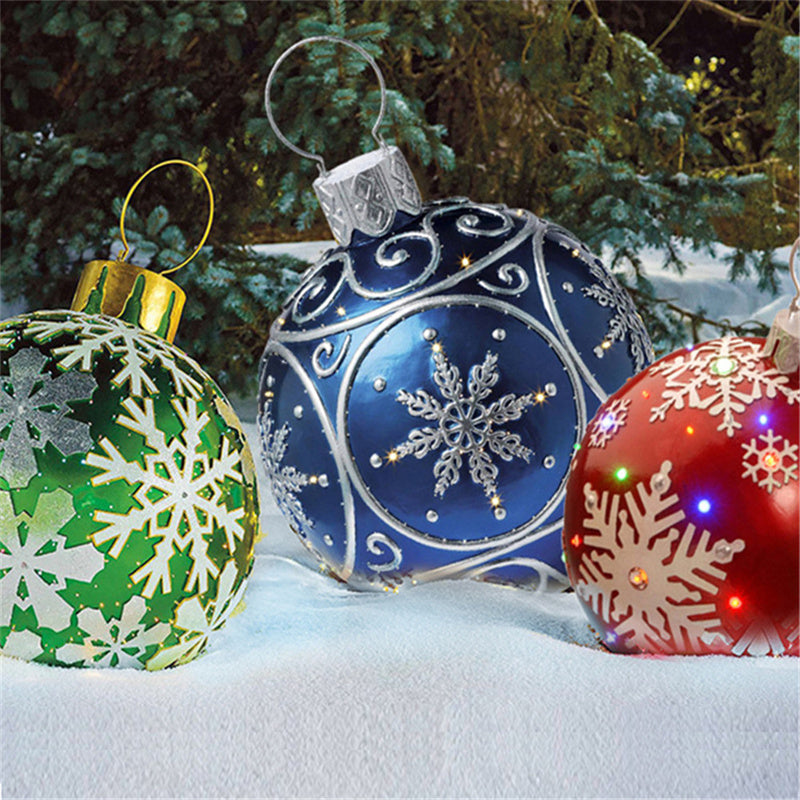Kerstbal Buiten Decoratie 60cm Weerbestendig PVC