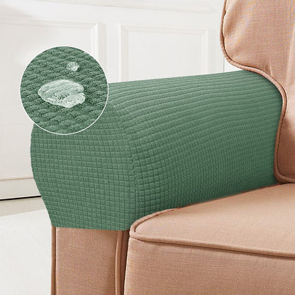 Stoelhoezen Stretch Bordeaux - Spandex Fauteuilhoezen Set van 2