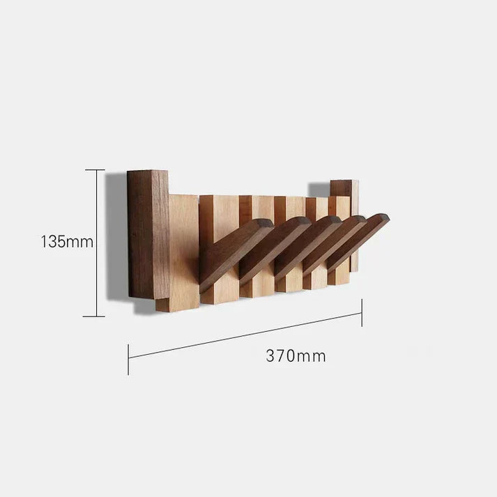 Houten Kapstok voor Kleding met Pianohaken