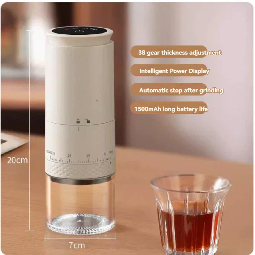 Koffiemolen Elektrisch Draagbaar Compact voor onderweg