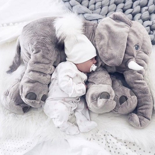 Zachte Olifant Knuffel Kussen voor Baby en Kind - Velinix
