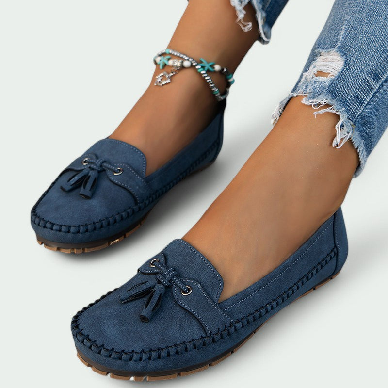 Melina™ – Dames Loafers met Comfortabele Franje en Slip-On Design-1