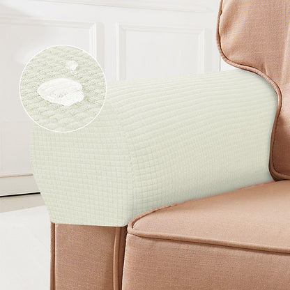 Stoelhoezen Stretch Bordeaux - Spandex Fauteuilhoezen Set van 2