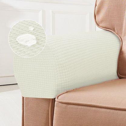 Stoelhoezen Stretch Bordeaux - Spandex Fauteuilhoezen Set van 2