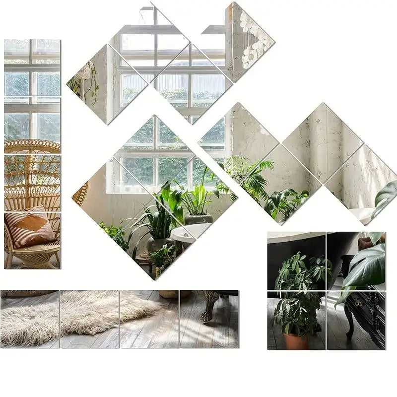 Muurstickers Spiegel Effect 3D Moderne Decoratie