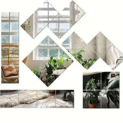 Muurstickers Spiegel Effect 3D Moderne Decoratie