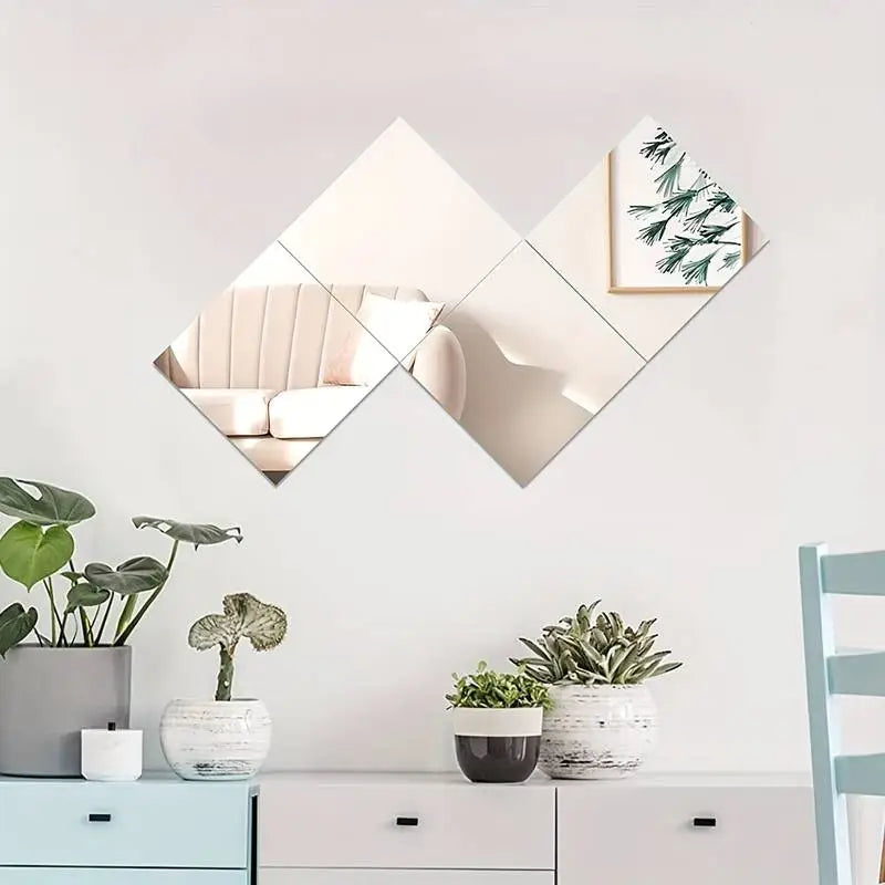 Muurstickers Spiegel Effect 3D Moderne Decoratie