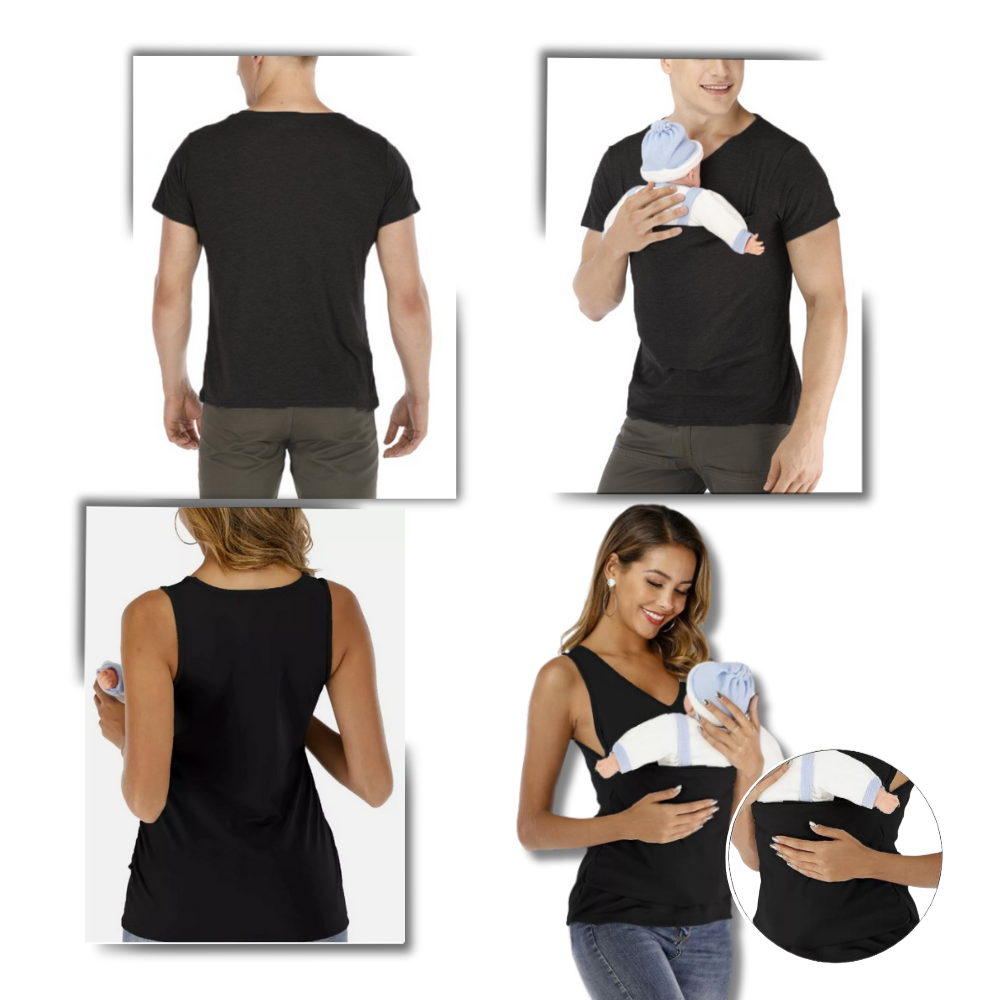 Kangoeroe T-shirt voor Mannen Comfortabel Modieus