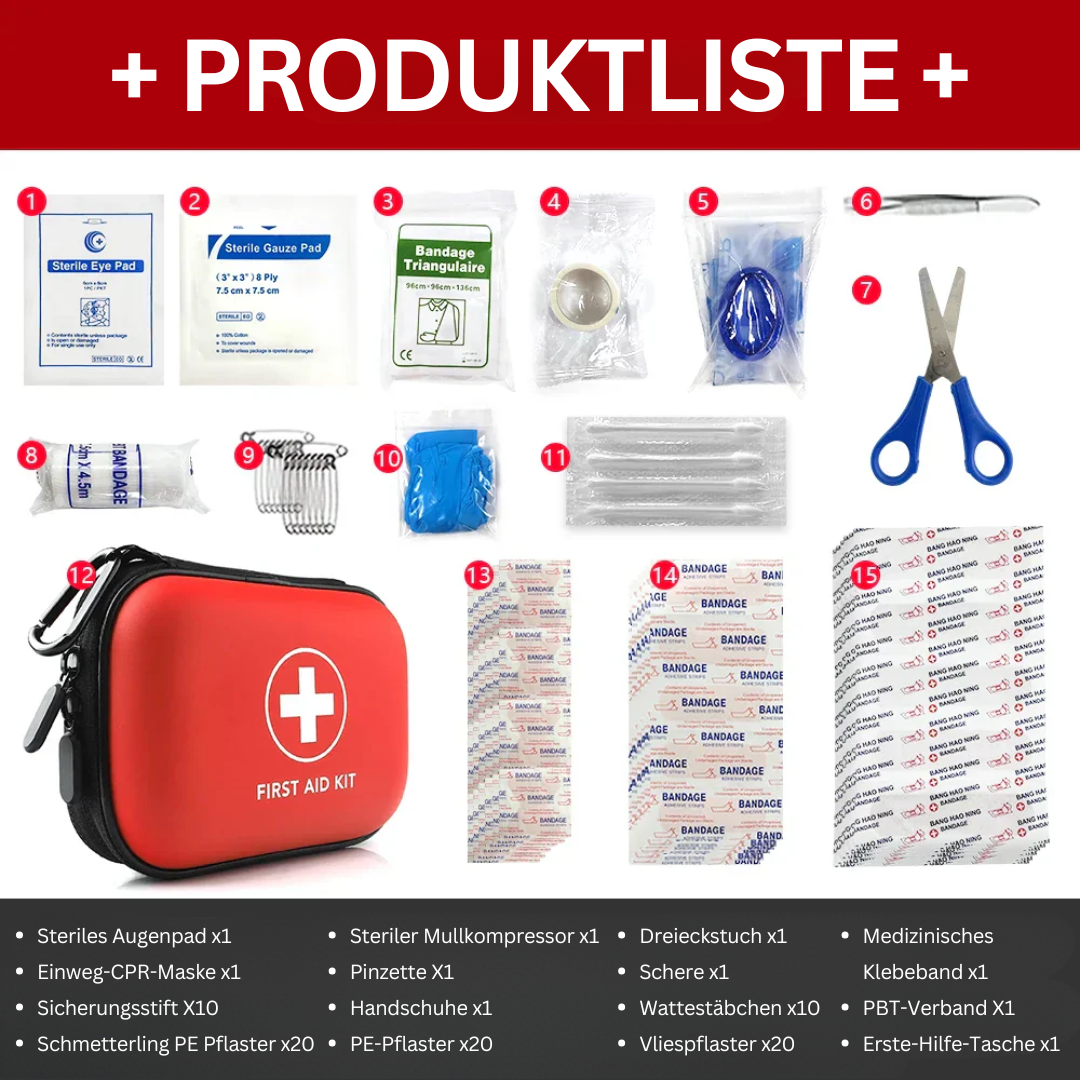 EHBO Kit 91 Delig Compleet Eerste Hulp Koffer
