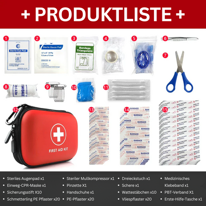 EHBO Kit 91 Delig Compleet Eerste Hulp Koffer
