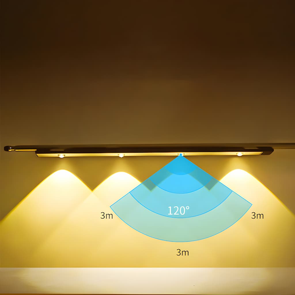 Draadloze LED-lamp Dimbaar met Bewegingssensor Oplaadbaar 3 Kleuren