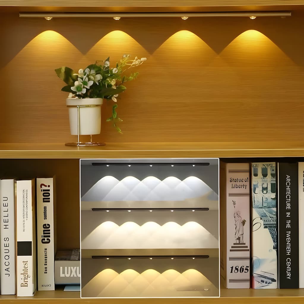 Draadloze LED-lamp Dimbaar met Bewegingssensor Oplaadbaar 3 Kleuren