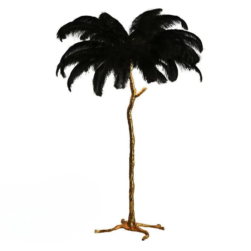 Nordic Vloerlamp met Struisvogelveren Luxe Design
