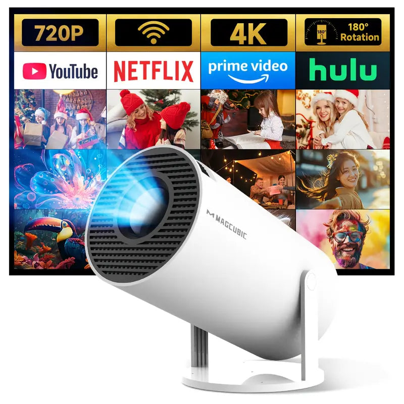 Compacte 4K Mini Projector met Android 11 en Wi-Fi 6