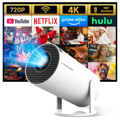 Compacte 4K Mini Projector met Android 11 en Wi-Fi 6