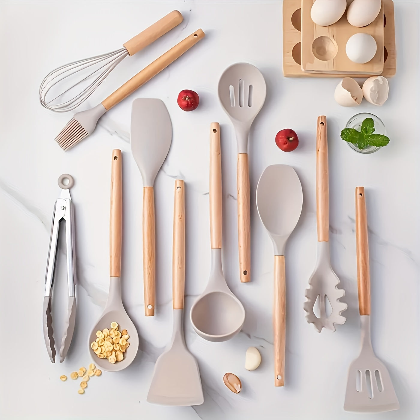 Siliconen Keukenset Hittebestendig en Krasvrij - Velinix