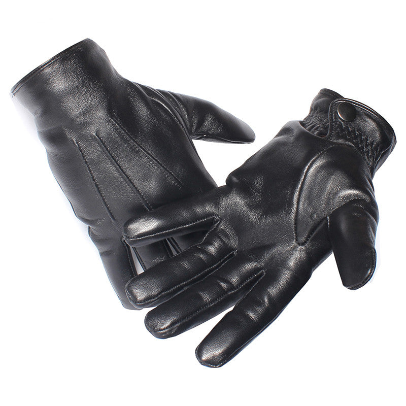 Leren Handschoenen Vintage Stijl Warm en Waterdicht