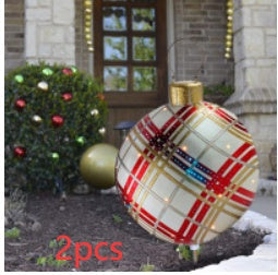 Kerstbal Buiten Decoratie 60cm Weerbestendig PVC