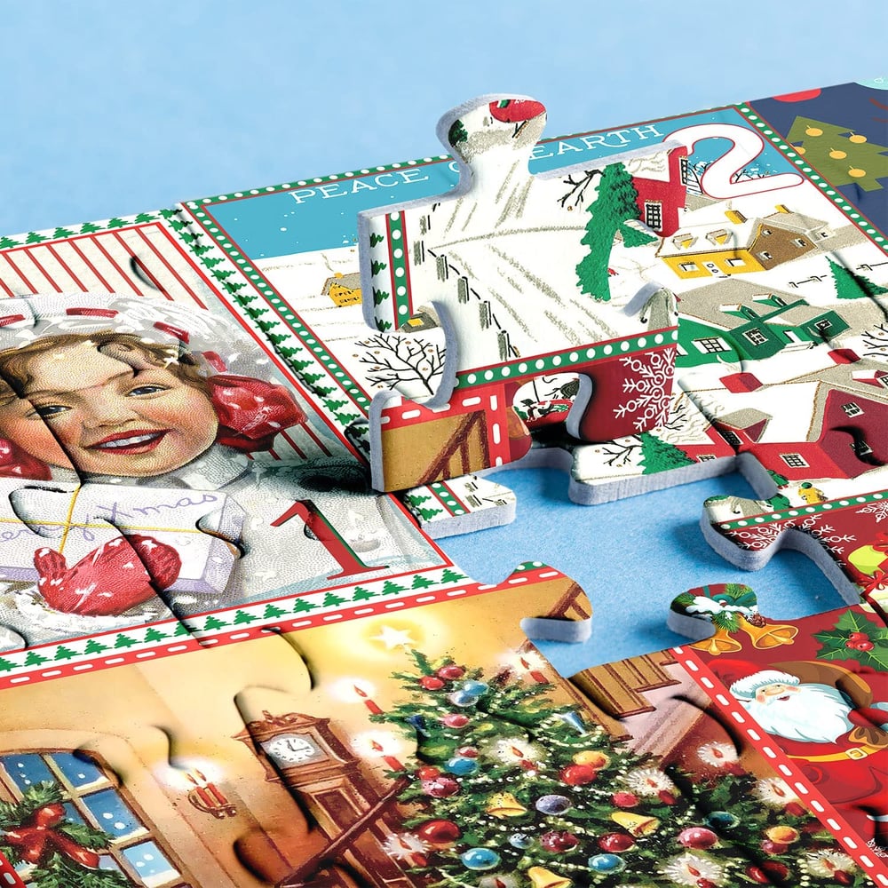 Kerstpuzzel Adventskalender 1000 Stukjes Legpuzzel voor Volwassenen en Kinderen