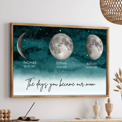 Maanfase Poster Luxe Celestiaal voor Mama