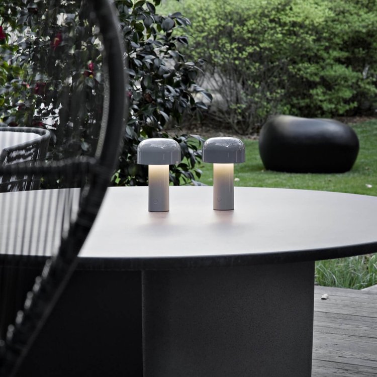 Oplaadbare Tafellamp Paddestoelvorm Modern Design