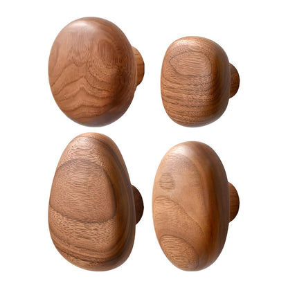Houten Wandhaken Set Handgemaakt van Notenhout en Beukenhout