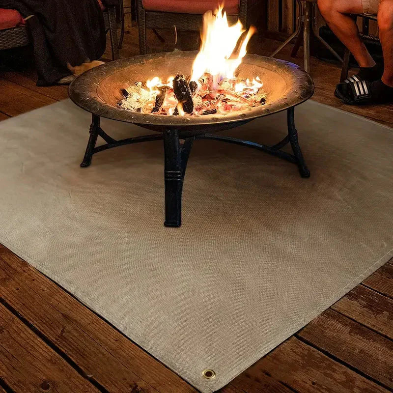 BBQ Vuurvaste Mat Bescherming voor Vuurkorven en Terras - Velinix