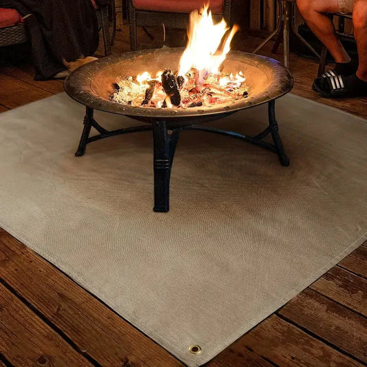 BBQ Vuurvaste Mat Bescherming voor Vuurkorven en Terras - Velinix