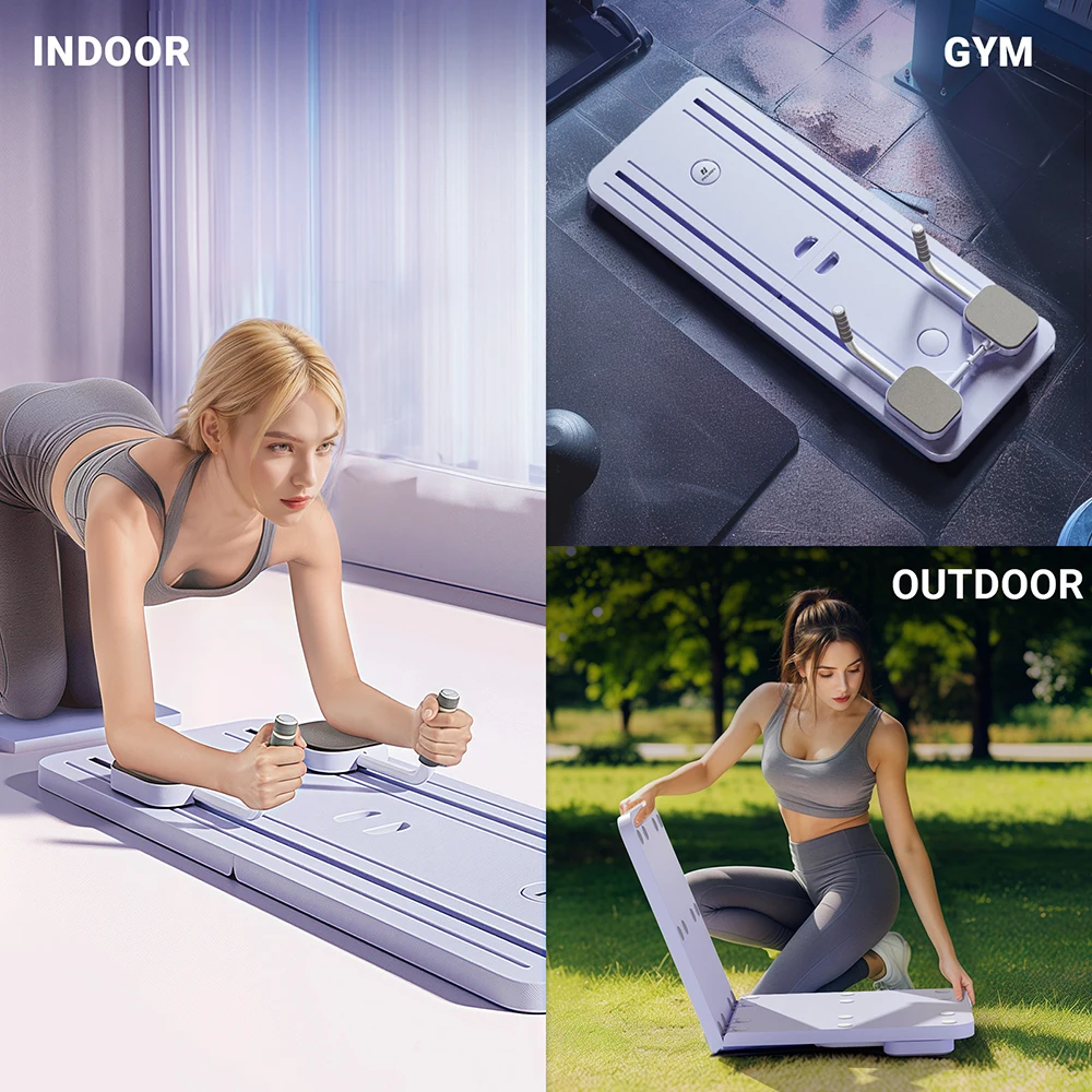 Pilates Reformer Set - Thuisfitness Apparaat met Weerstandsbanden voor Krachttraining