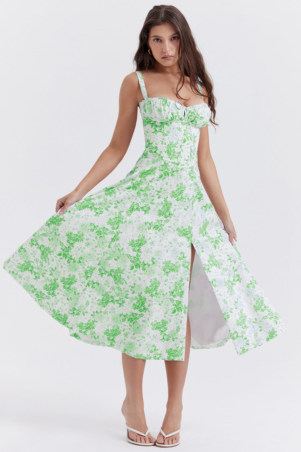 Floraviva™ – Dames Jurk Met Bloemenprint en Flawless Fit voor Elke Gelegenheid-5