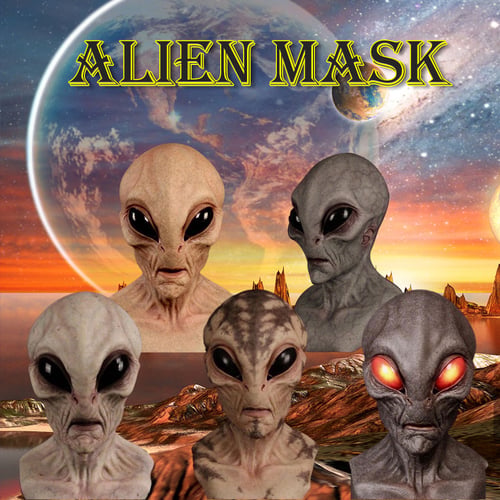 Alien Masker | Grappig Halloween Costuum Accessoire - Velinix