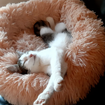 Zachte Pluche Kattenbed Comfortabel en Knus