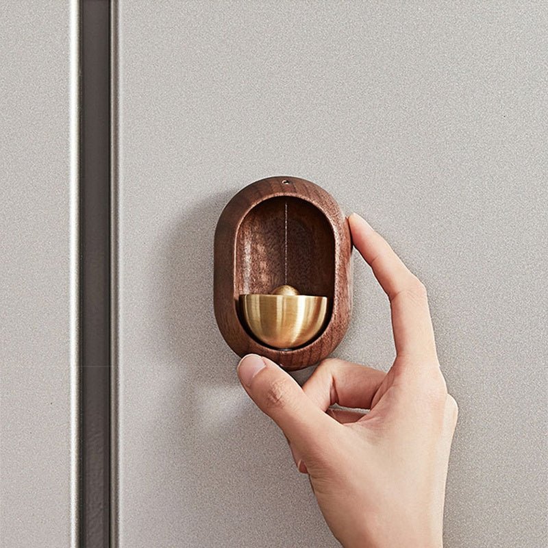 Houten Deurbel Elegante Design met Zen Geluid