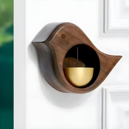 Houten Deurbel Elegante Design met Zen Geluid