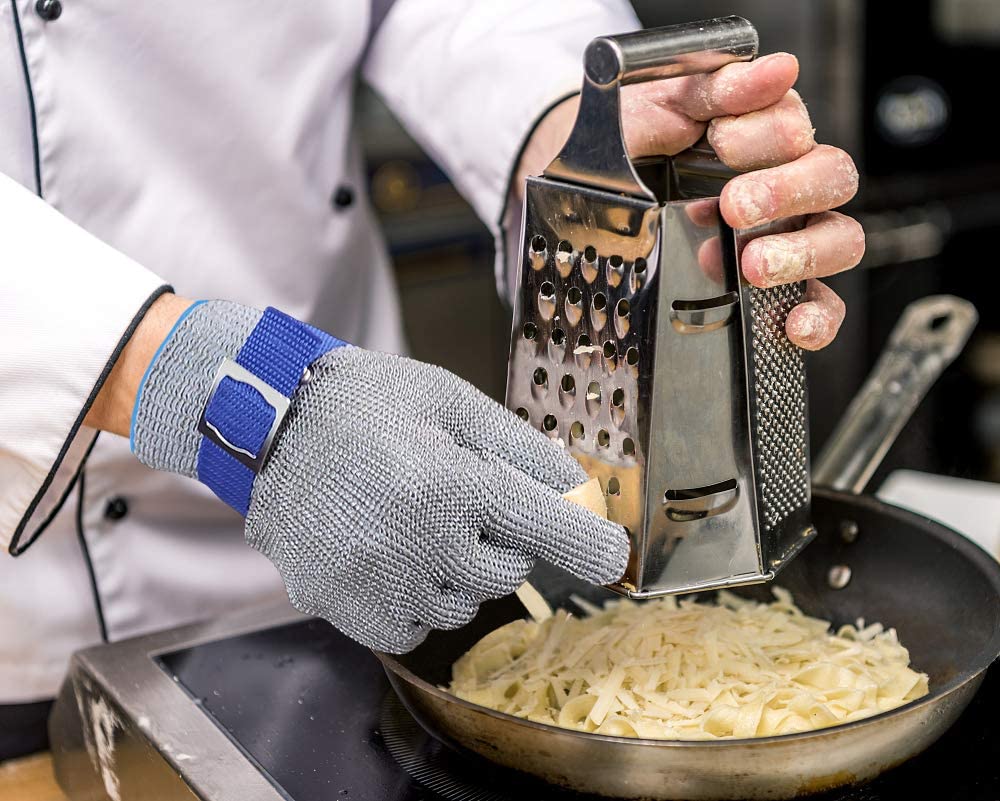 RVS Metaalhandschoen Beschermt Handen voor Keuken en Tuin