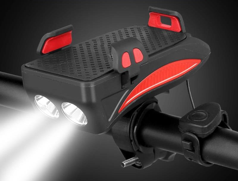Fiets Telefoonhouder met Powerbank en Verlichting - Velinix