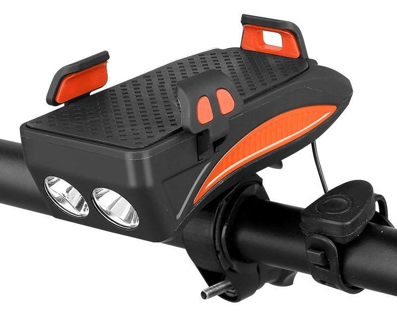 Fiets Telefoonhouder met Powerbank en Verlichting