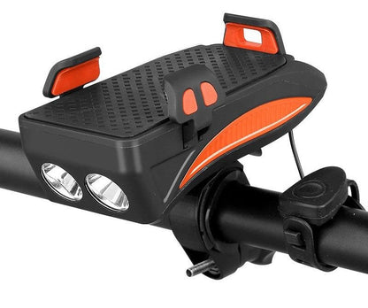 Fiets Telefoonhouder met Powerbank en Verlichting